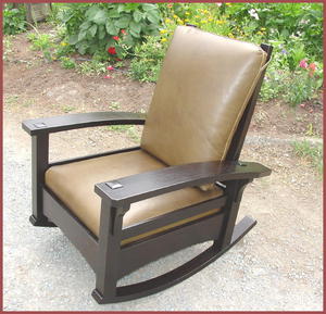 Bow Arm Adjustable Rocking Morris Chair Inspired by Gustav Stickley's early  Bow Arm Morris Chair